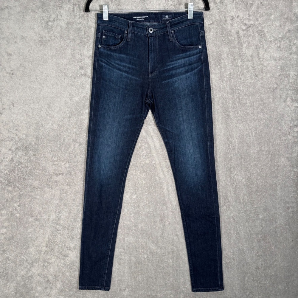 AG Adriano Goldschmied Farrah Skinny High Rise Jeans Dark Indigo Women's‎ 27R
